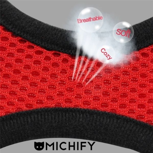 Arnés ajustable de malla poliéster para Gatos - Imagen 3