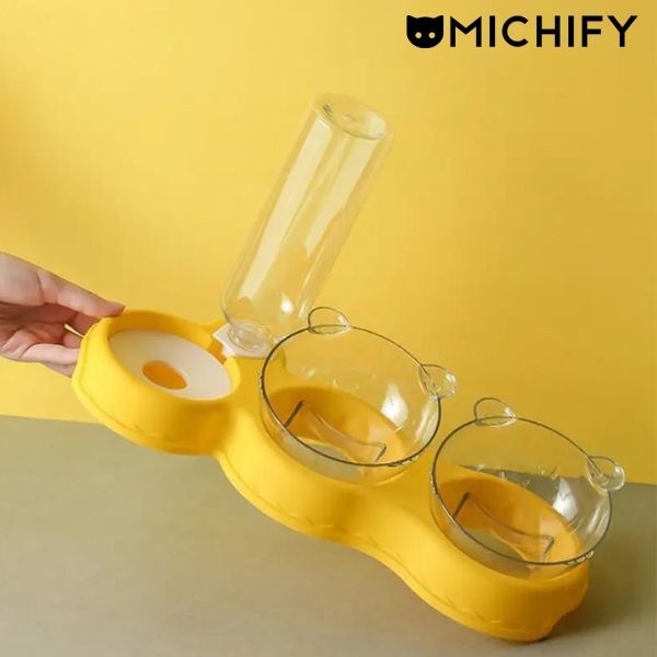 Bowl 3 en 1 - Doble taza + agua - Imagen 2